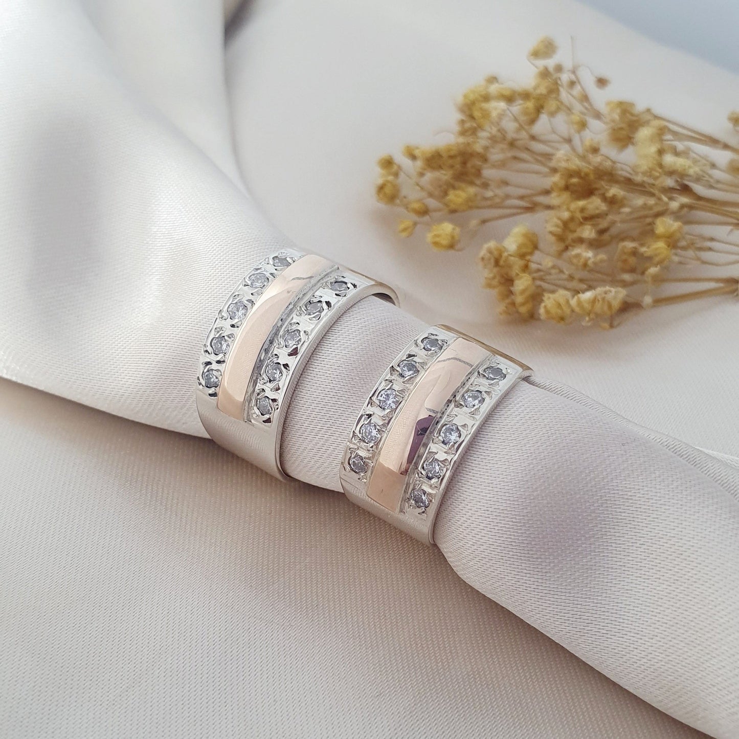 Anillo Plata con Oro 18kl.