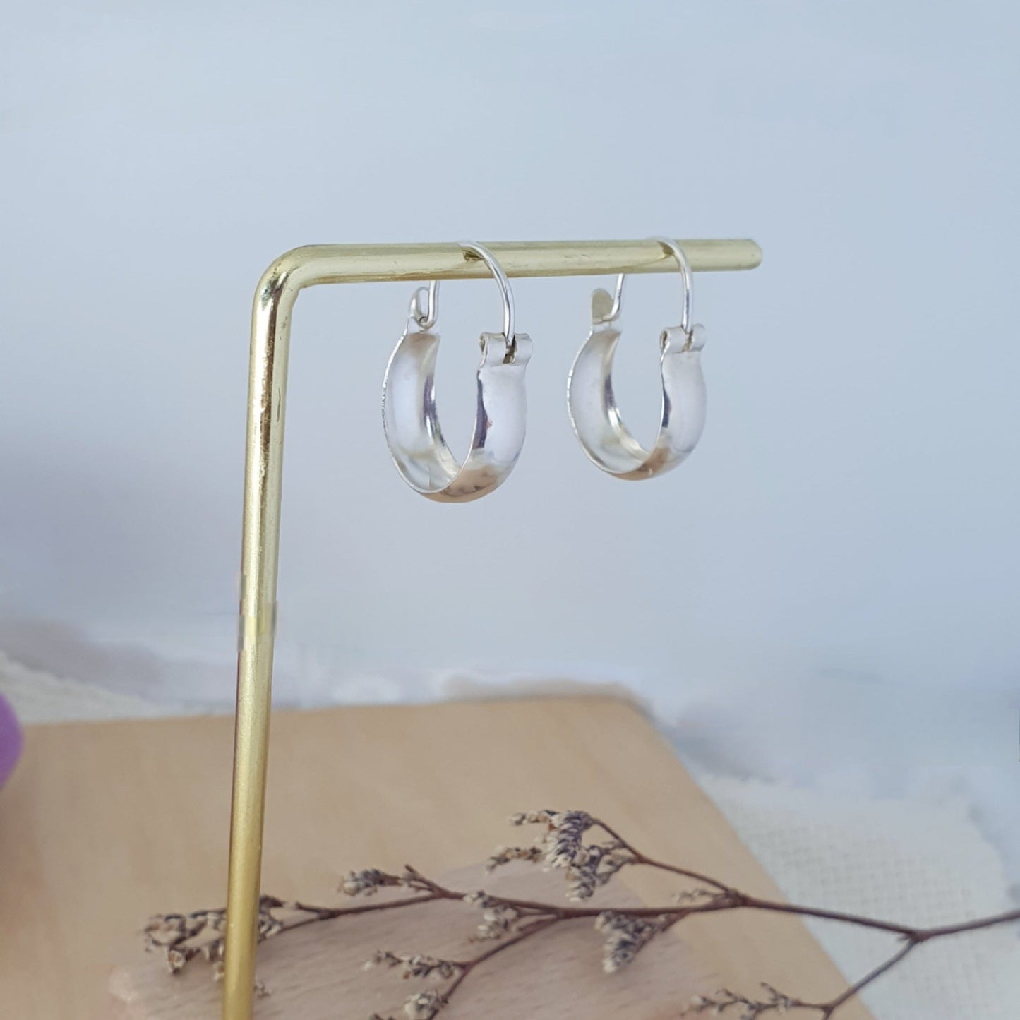 Aro Plata Argolla Bote 20mm. - Joyas Alicanto