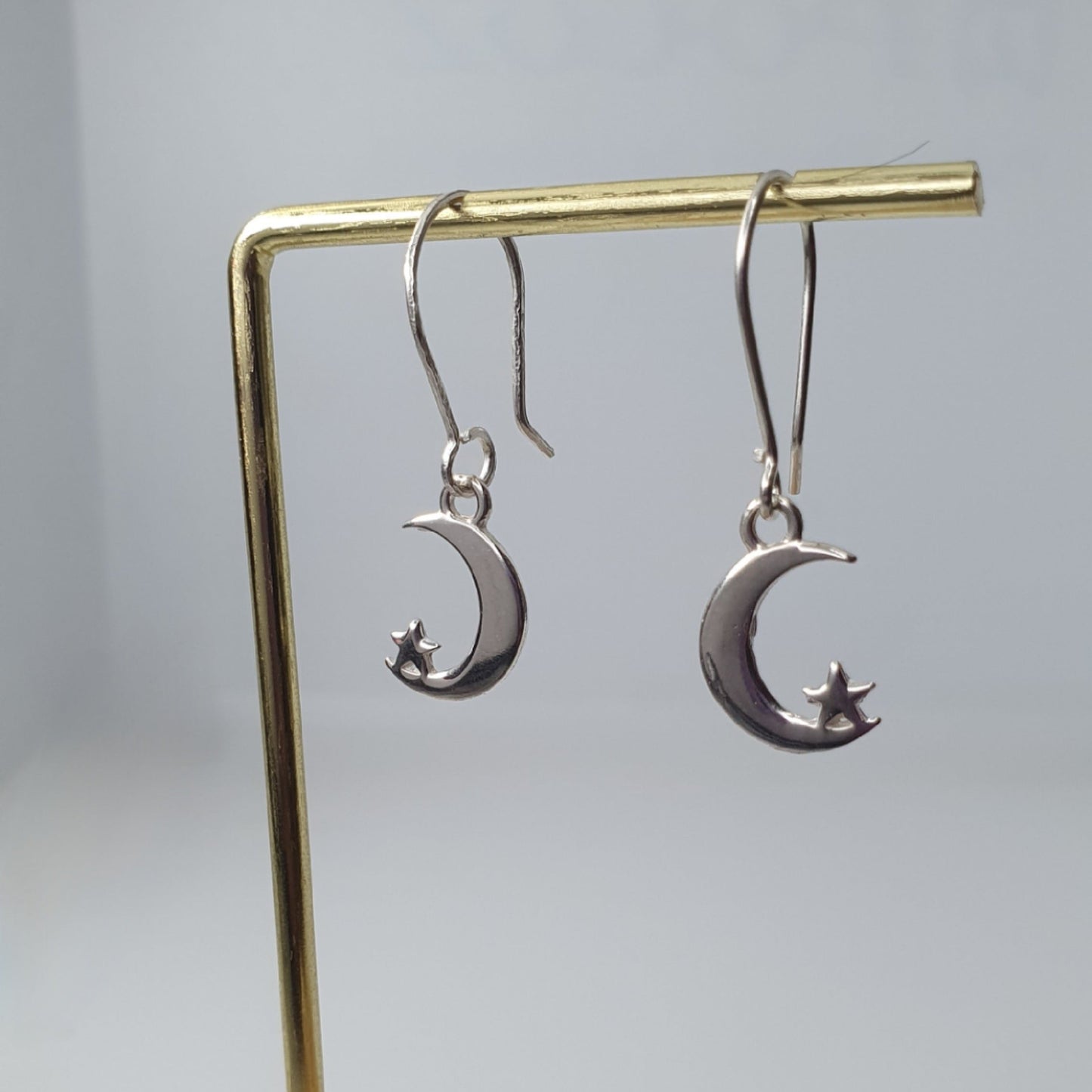 Aro Plata Luna con Estrella