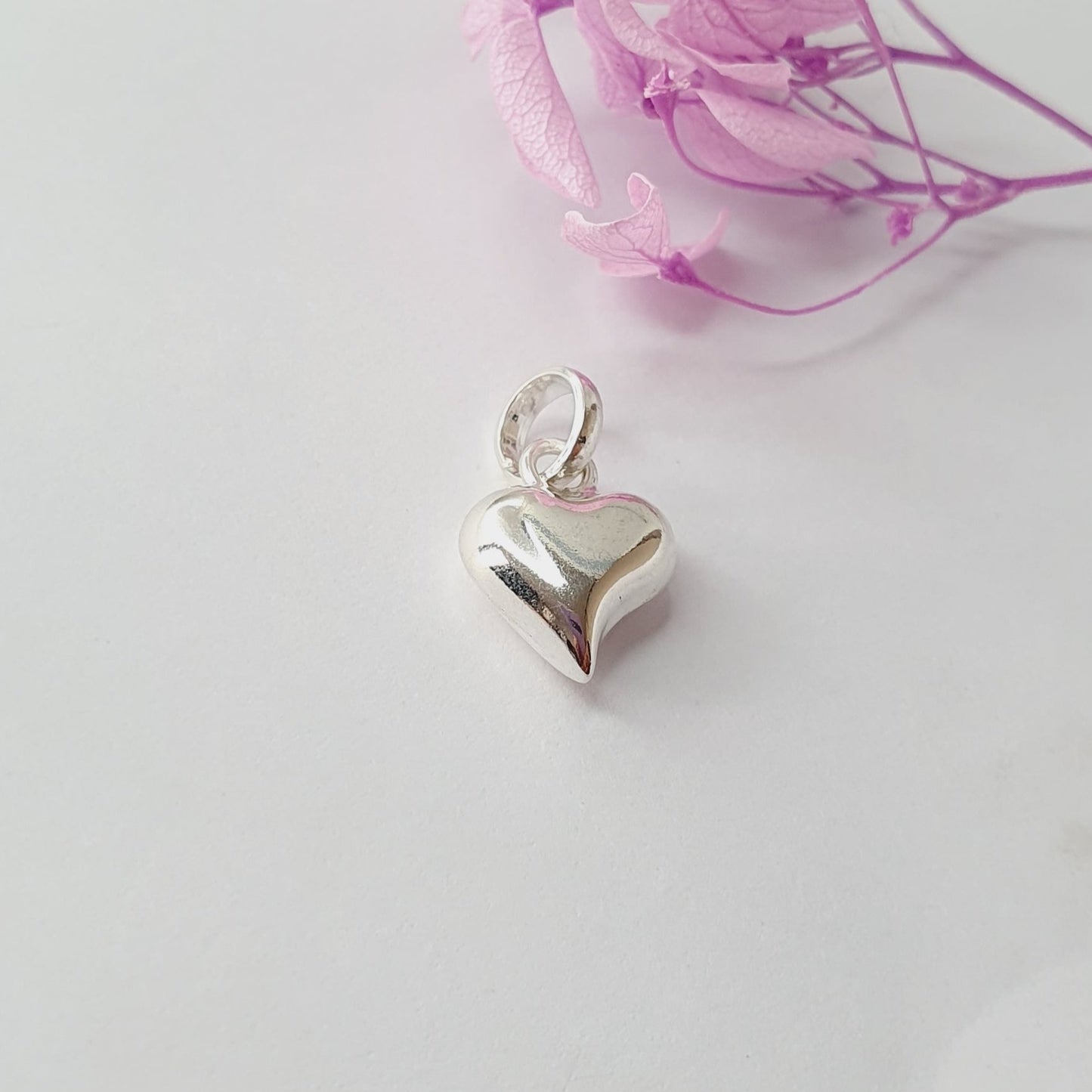 Colgante Plata Mini Corazón Inflado II