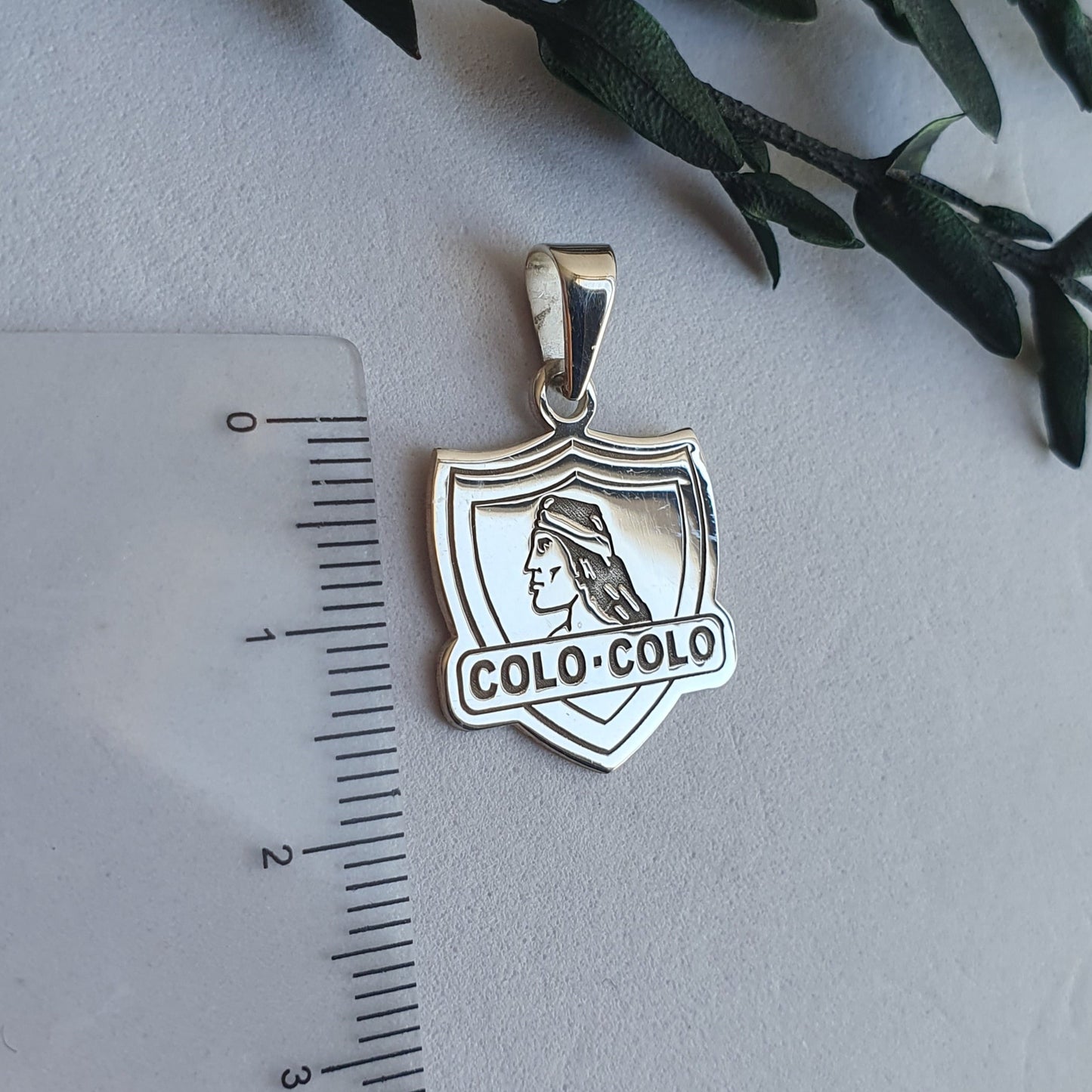 Medalla Plata Colo-Colo 20mm.