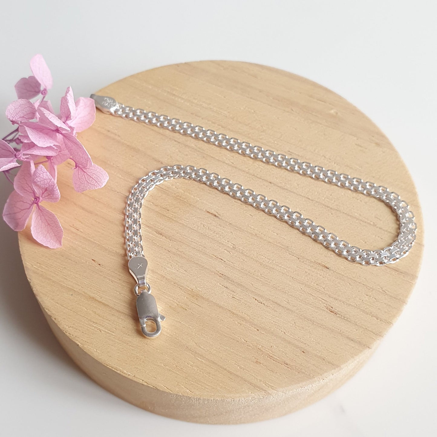 Pulsera Plata 19cm.