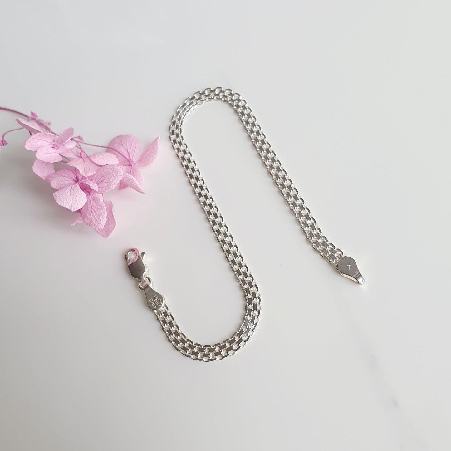 Pulsera Plata 19cm.
