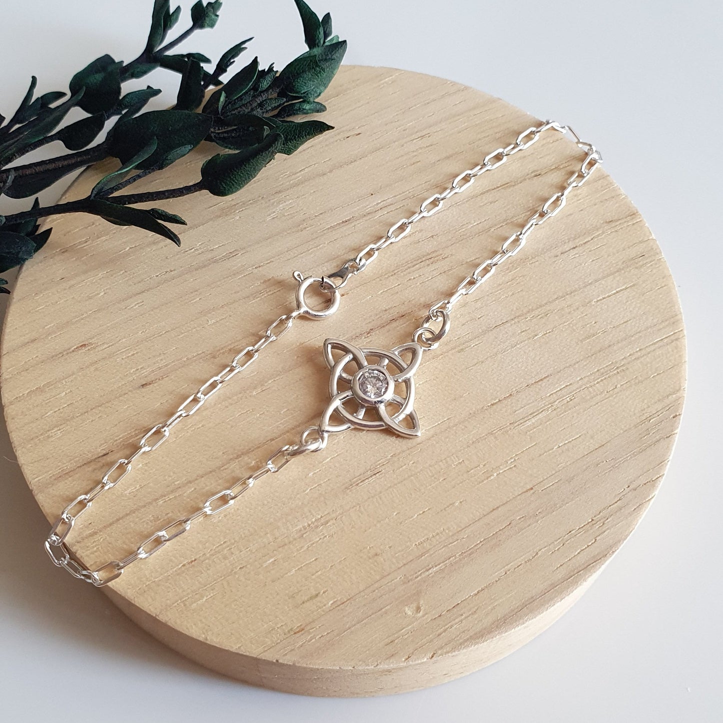 Pulsera Nudo de Brujas Plata 20cm.