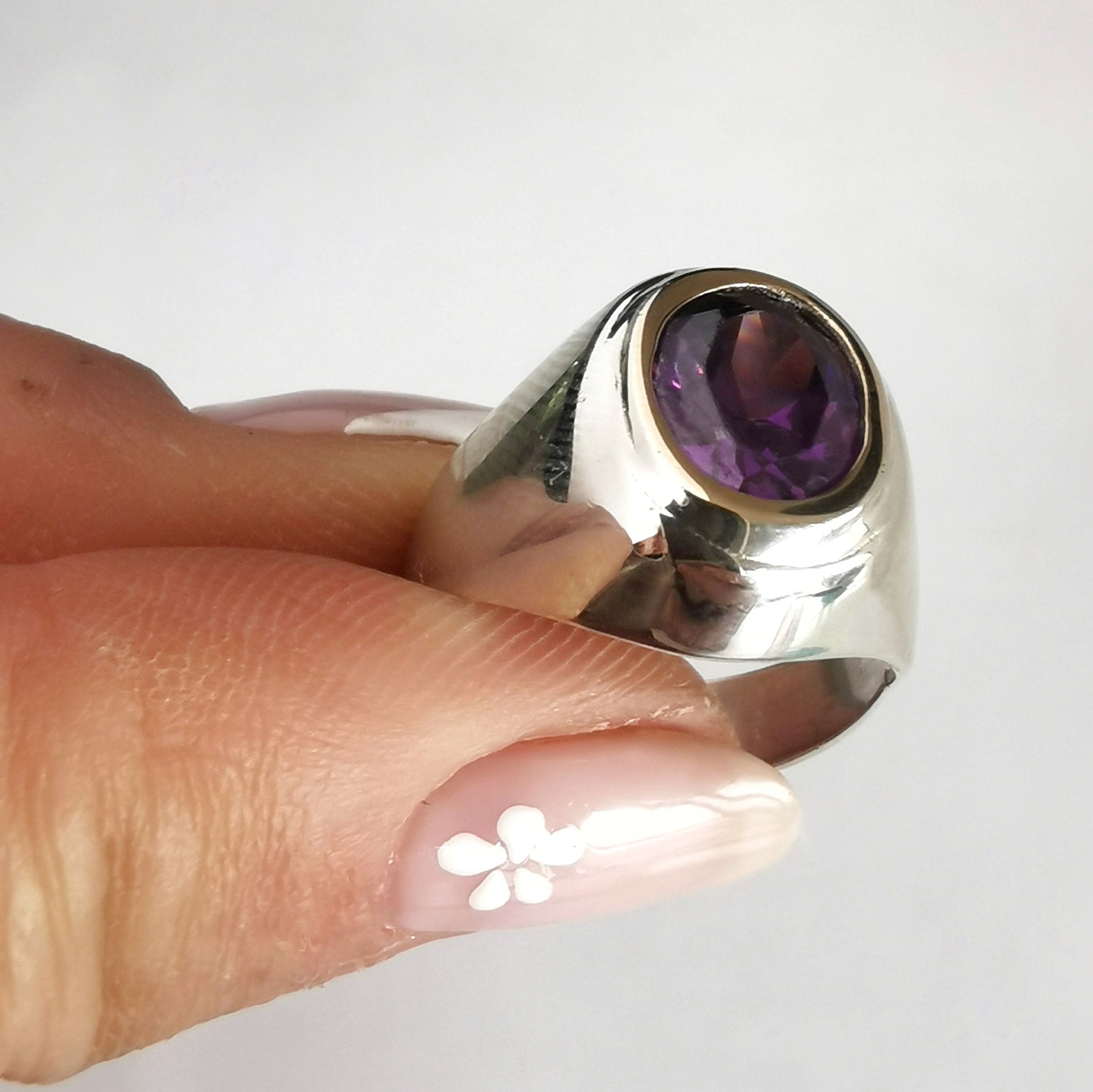 Anillo Plata con Oro 18kl. - Joyas Alicanto