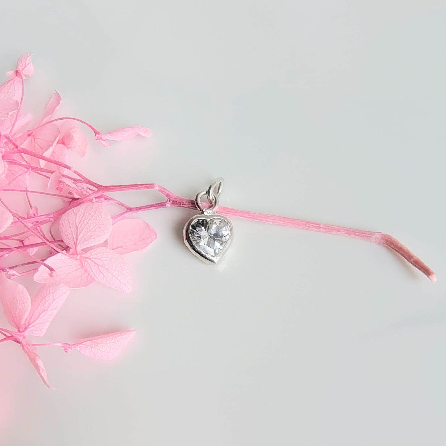 Colgante Plata Mini Corazón con Circon