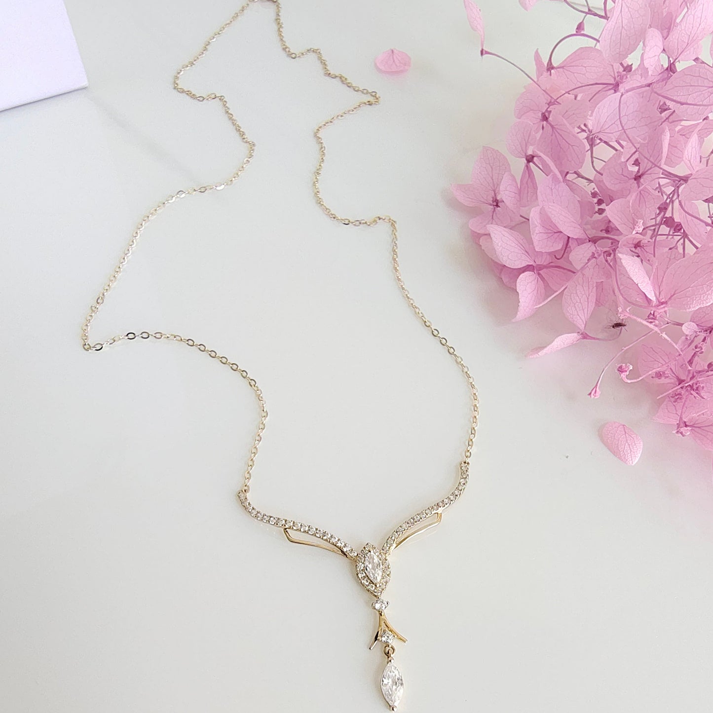 Collar Oro 14kl Punto Luz