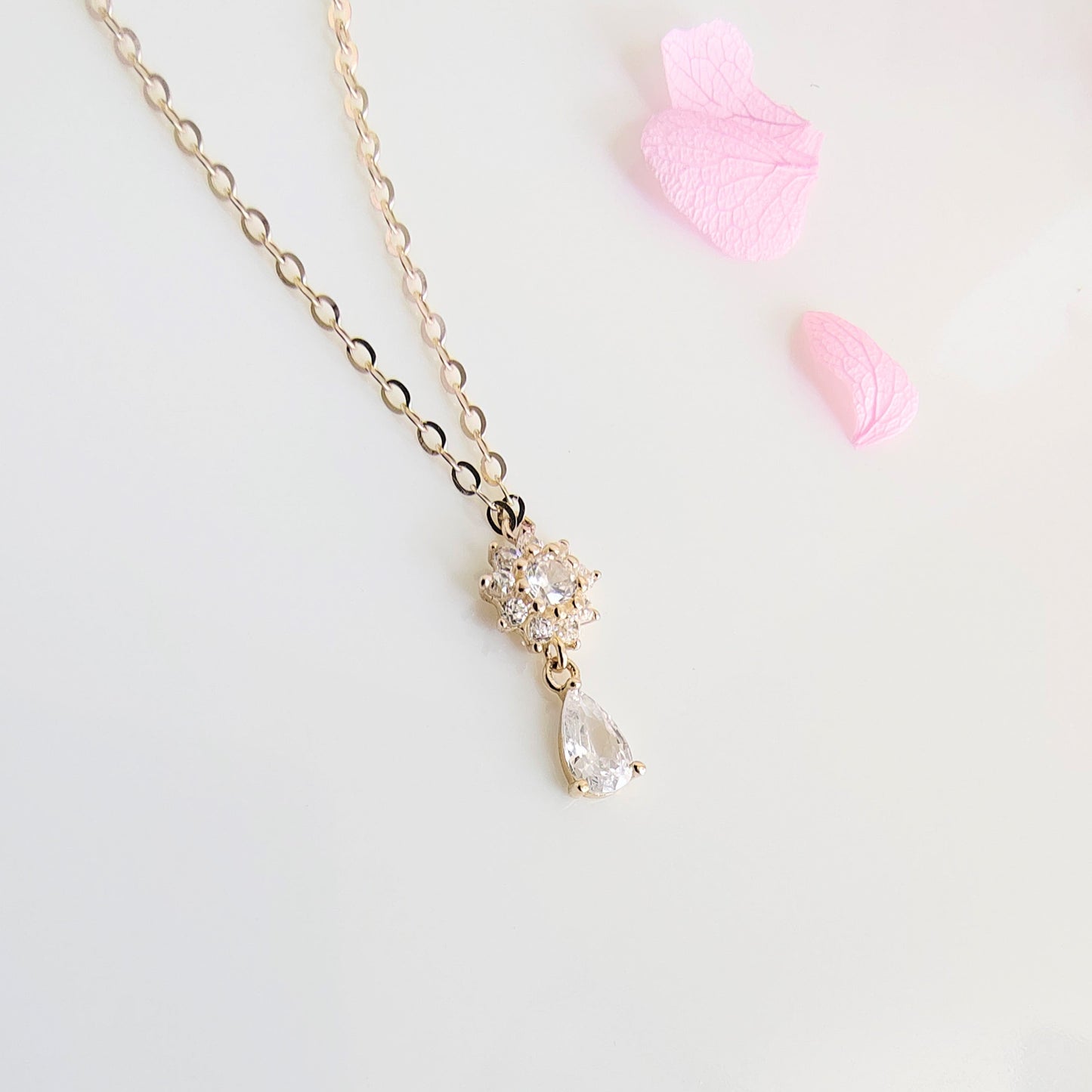 Collar Oro 14kl Punto Luz