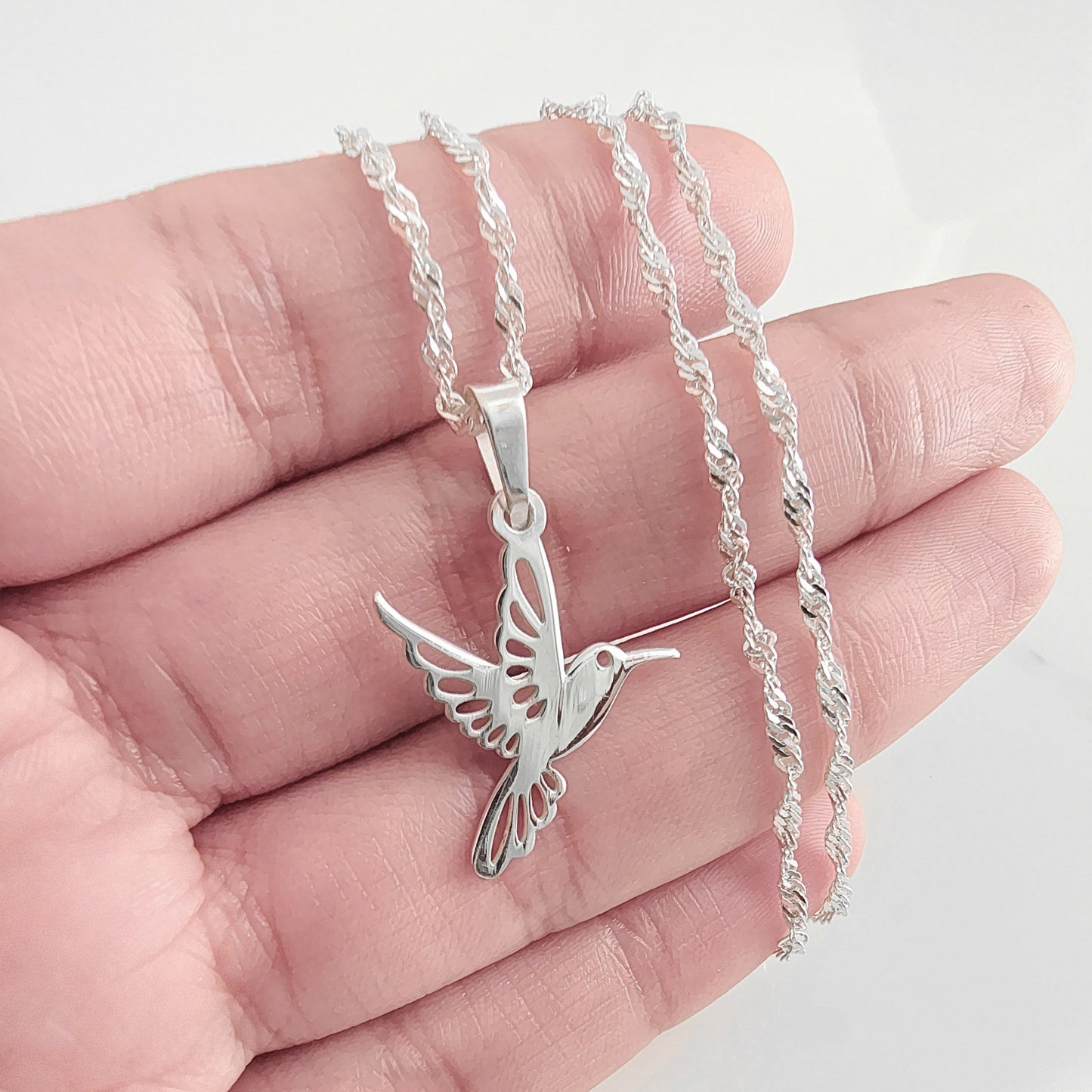 Colgante Plata Colibrí