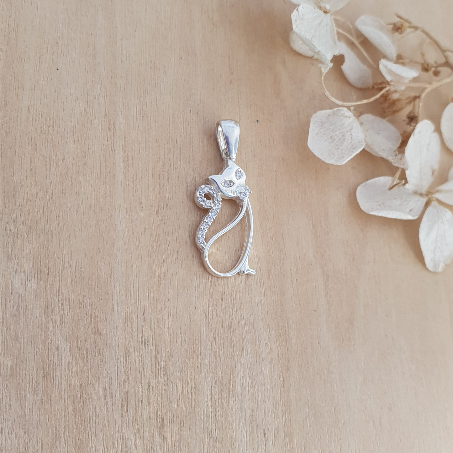 Colgante Plata Gatito - Joyas Alicanto