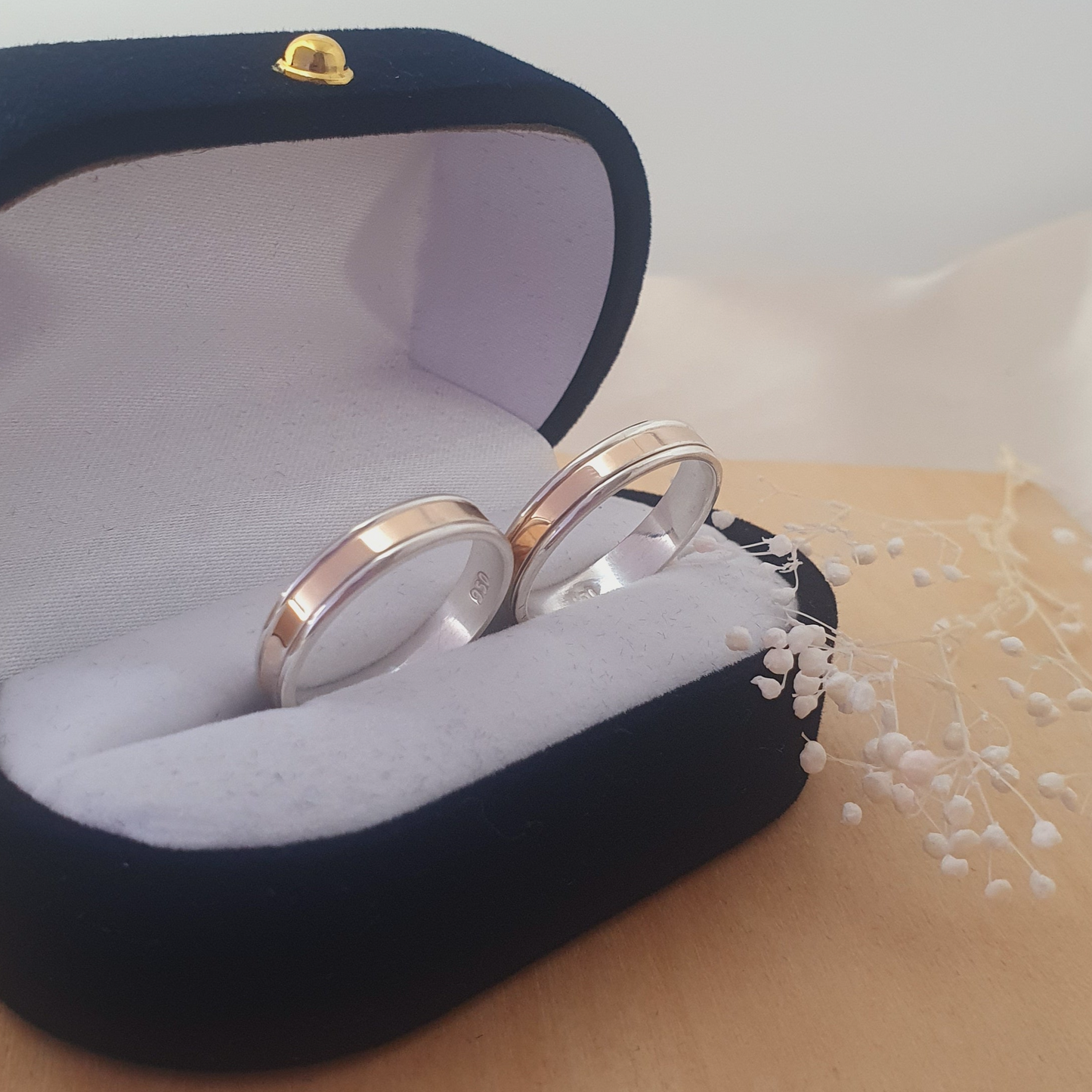 Anillo Ilusión Plata con Oro 18 kl