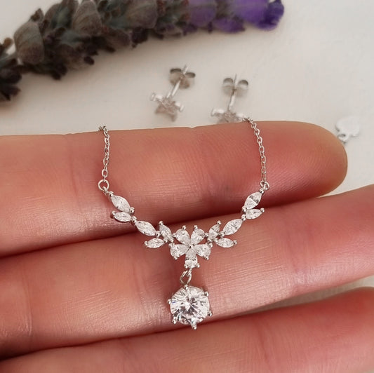 Conjunto Plata Punto de Luz - Joyas Alicanto