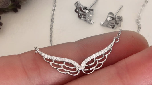 Conjunto Plata Alitas - Joyas Alicanto