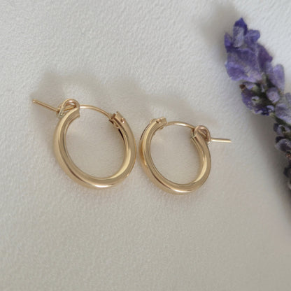 Aros Oro 14kl G.F 15 mm