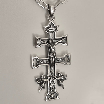 Colgante Cruz de Caravaca plata