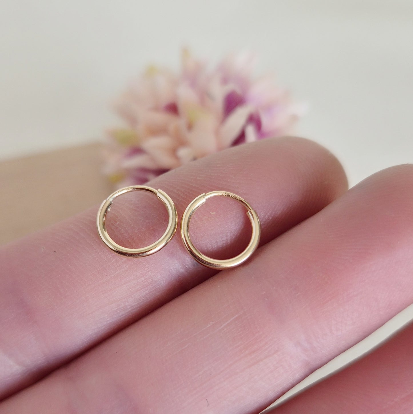 Aro Argolla Oro 14K G.F Pequeña