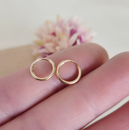 Aro Argolla Oro 14K G.F Pequeña