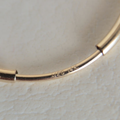 Aro Argolla Oro 14k G.F con bolita facetada 20 mm
