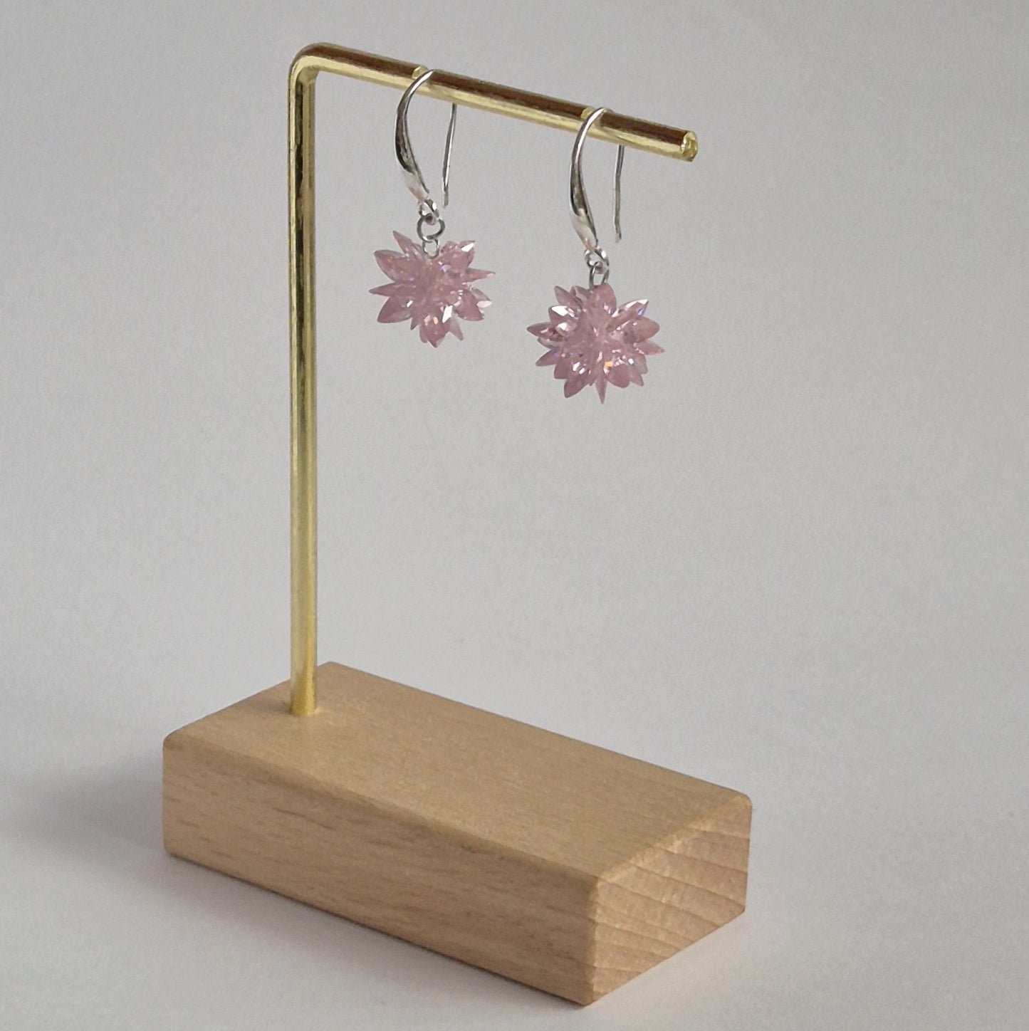 Aro Cristal Copo Nieve Rosa
