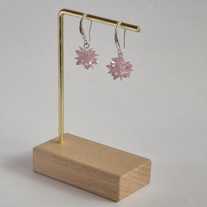 Aro Cristal Copo Nieve Rosa