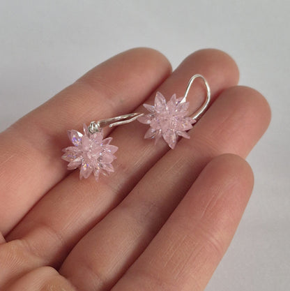 Aro Cristal Copo Nieve Rosa
