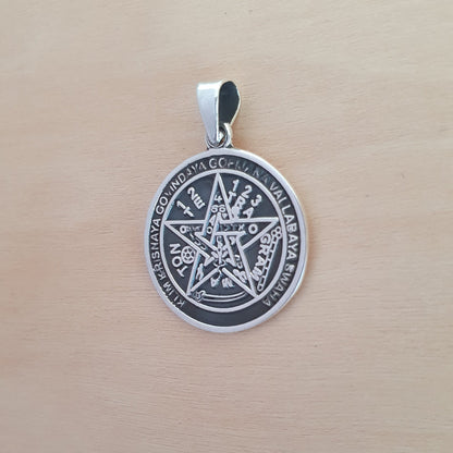 Medalla de Plata Tetragrámaton 20mm - Joyas Alicanto