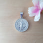 Medalla de Plata San Benito 22mm. - Joyas Alicanto