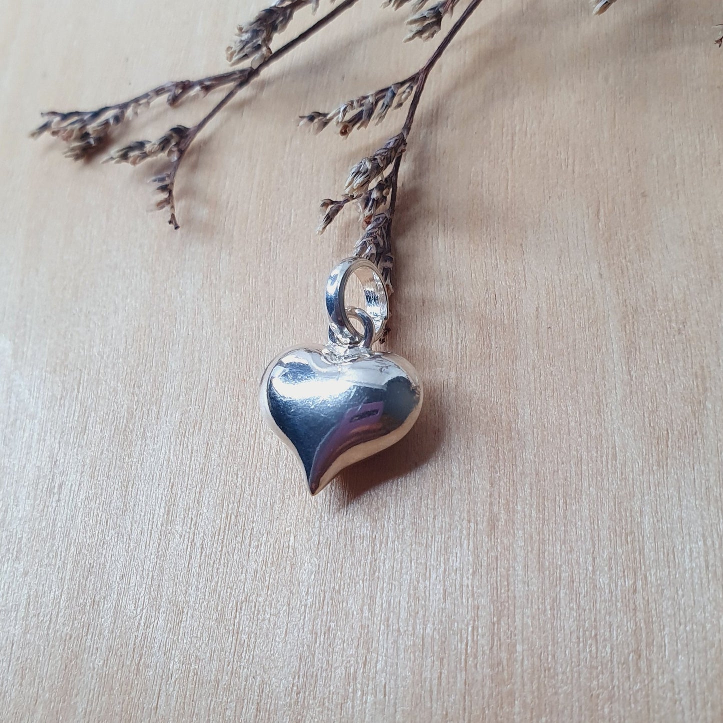 Colgante Plata Mini Corazón Inflado I