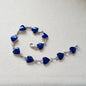 Pulsera Plata Corazón Lapislázuli - Joyas Alicanto