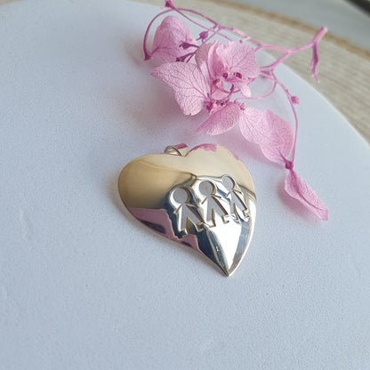 Colgante Plata Corazón Niñ@s - Joyas Alicanto
