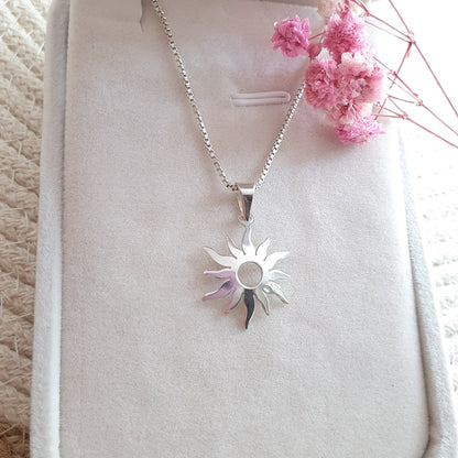 Colgante Plata Mini Sol. - Joyas Alicanto