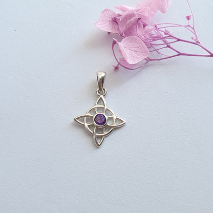 Colgante Plata Nudo de Bruja 20mm - Joyas Alicanto