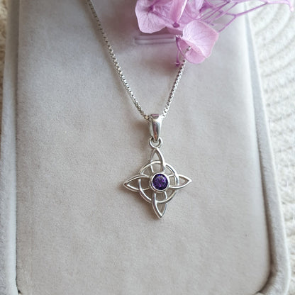 Colgante Plata Nudo de Bruja 20mm - Joyas Alicanto