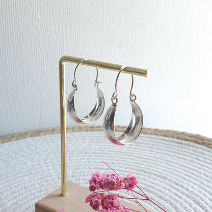 Aro Plata Argolla Bote 30mm - Joyas Alicanto