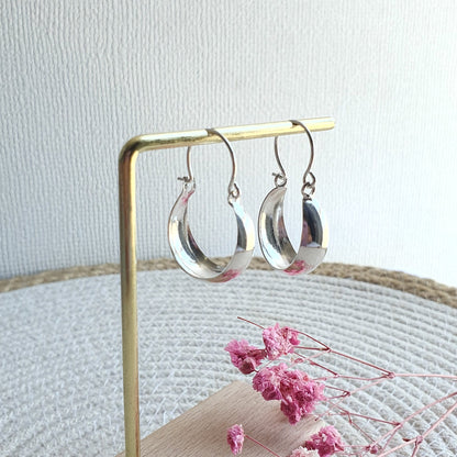 Aro Plata Argolla Bote 30mm - Joyas Alicanto