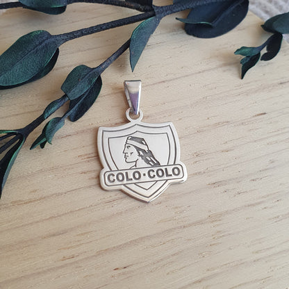 Medalla Plata Colo-Colo 20mm. - Joyas Alicanto