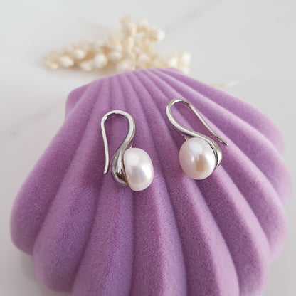 Aro Plata con Perla Natural - Joyas Alicanto