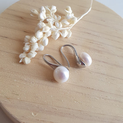 Aro Plata con Perla Natural - Joyas Alicanto