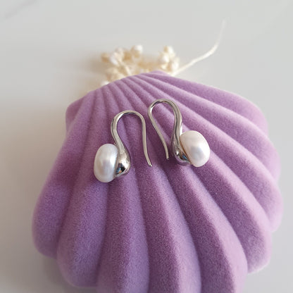 Aro Plata con Perla Natural - Joyas Alicanto