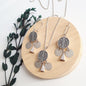 Conjunto Plata Nacional Kultrun Mapuche con Campanas. - Joyas Alicanto