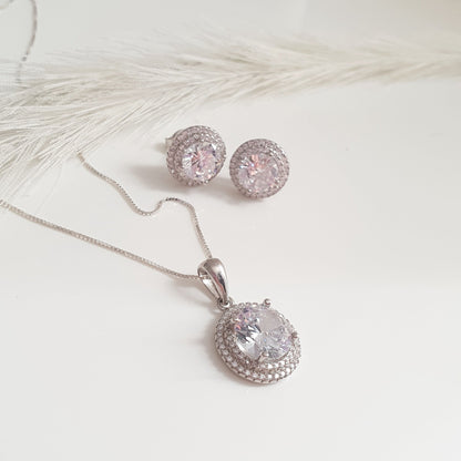 Conjunto Plata Punto de Luz - Joyas Alicanto