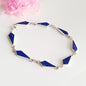 Pulsera Plata Lapislázuli - Joyas Alicanto