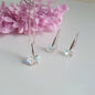 Conjunto Flor Plata con Cristal - Joyas Alicanto