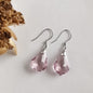Aro Plata Cristal Gota Lila - Joyas Alicanto