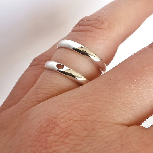 Anillo Plata Ilusión o Promesa con Corazón - Joyas Alicanto