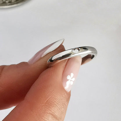 Anillo Plata Ilusión o Promesa con Corazón - Joyas Alicanto