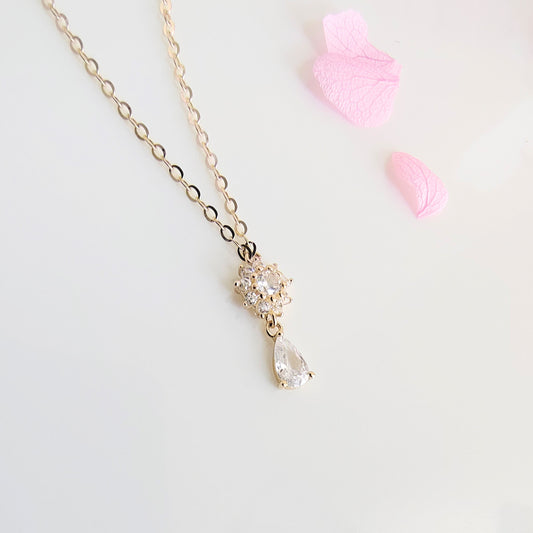Collar Oro 14kl Punto Luz