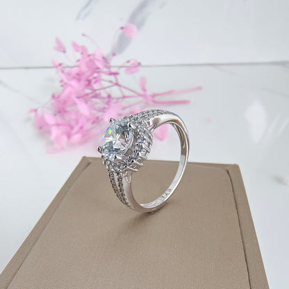 Anillo Solitario en Plata