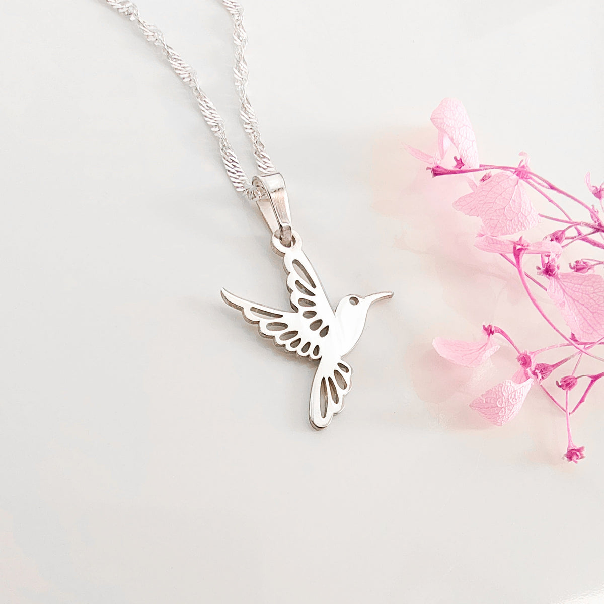 Colgante Plata Colibrí