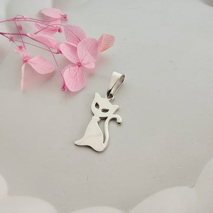 Colgante Plata Gatito